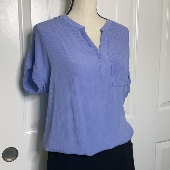 BeachLunchLounge lavender v neck blouse - Picture 7 of 12